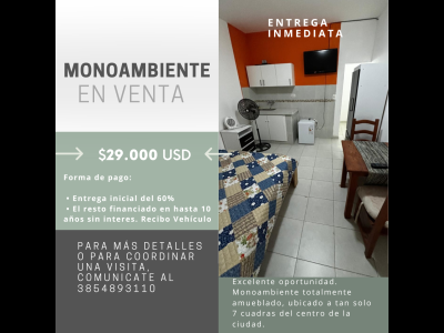 Departamentos Venta Santiago Del Estero Monoambiente en Venta Oportunidad nica