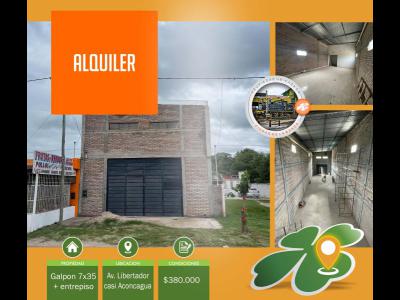 Oficinas y Locales Alquiler Santiago Del Estero Galpon con entre piso Av. Libertador LB